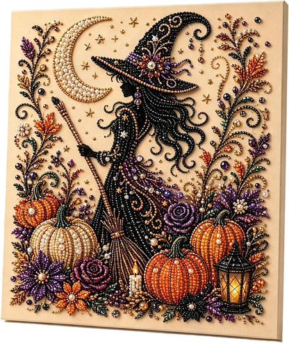 💥 Last Day 49% OFF – 👻✨ Halloween Pearl Art DIY Kit – Turn Tiny Pearls into Spooky-Cute Magic
